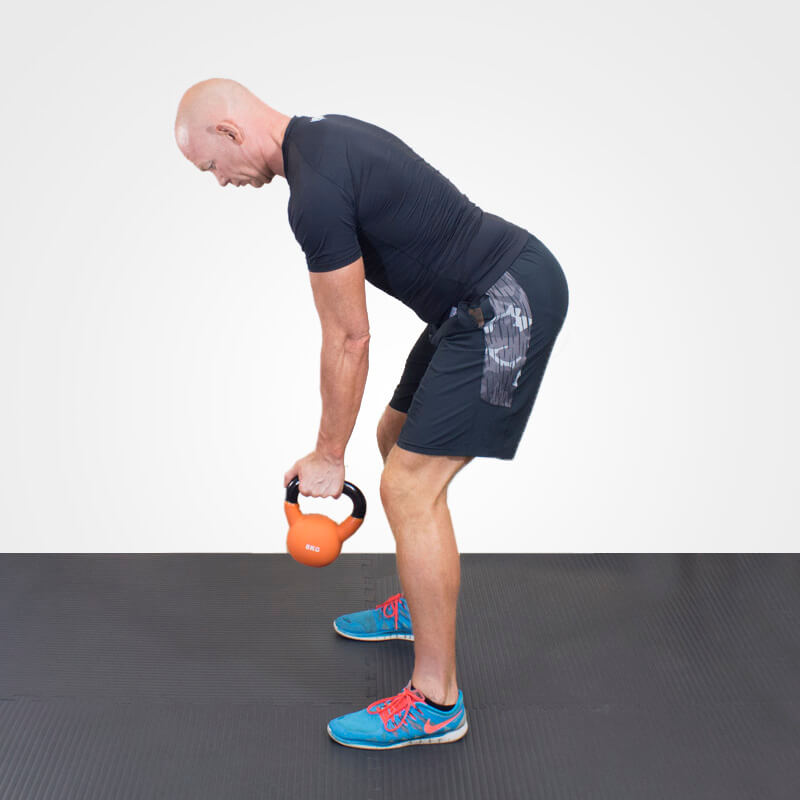 KETTLEBELL BENT OVER ROW position 1