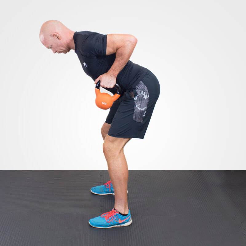 KETTLEBELL BENT OVER ROW position 2