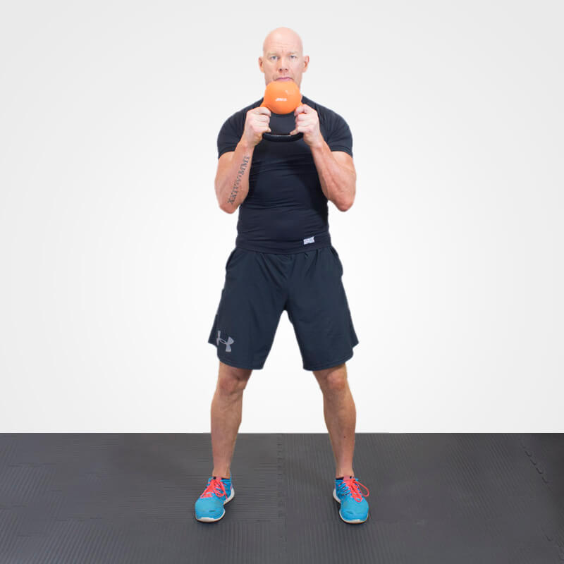 KETTLEBELL GOBLET SQUAT POSITION 1